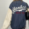 Vintage New York Yankees Zip Up Bomber Jacket