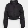 Womens Juicy Couture Black Puffer Jacket