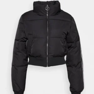 Womens Juicy Couture Black Puffer Jacket