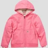 Womens Pink Carhartt Jacket with Hood
