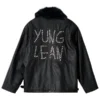 Yung Lean World Affairs Black Leather Jacket