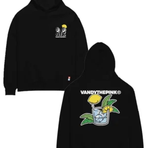 Ateez X Vandi The Pink lemon Drop Hoodie Black