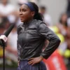 Black Leather Coco Gauff Jacket