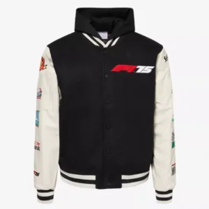 Formula 1 F175 Logo Varsity Jacket Black & White