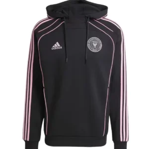 Inter Miami Adidas 2025 Travel Hoodie Black