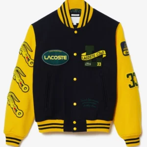 Lacoste Two-Tone Wool Bomber Jacket