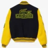Lacoste Two-Tone Wool Bomber Varsity Jacket