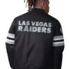 Las Vegas Raiders Starter Black Scout I Full-Snap Varsity Jacket