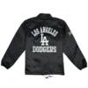 Los Angeles Dodgers Cube Starter Coaches Jacket - Black