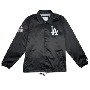 Los Angeles Dodgers Starter Coaches Jacket Black