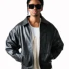 Mens 90’s Oversized Leather Jacket