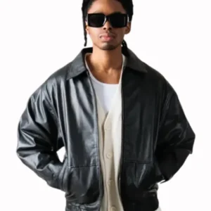 Mens 90’s Oversized Leather Jacket