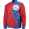 Men's Philadelphia 76ers Red Mitchell & Ness Hardwood Classics 75th Anniversary Authentic Warmup Full-Snap Jacket