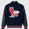 OVO Red Bull Racing Blue and Black Varsity Jacket