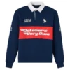 OVO x Oracle Red Bull Racing Full-Button Fleece Rugby Sweatshirt - Navy Blue