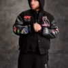 OVO x UFC Black Varsity Jacket