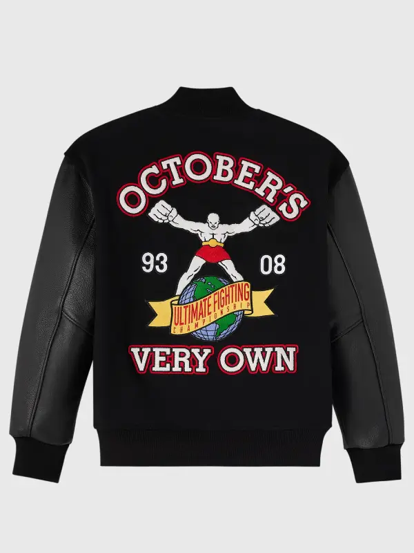 OVO x UFC Championship Black Varsity Jacket