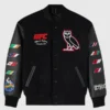 OVO x UFC Championship Varsity Jacket Black