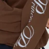 Princess Polly Script Text Graphic Brown Hoodie