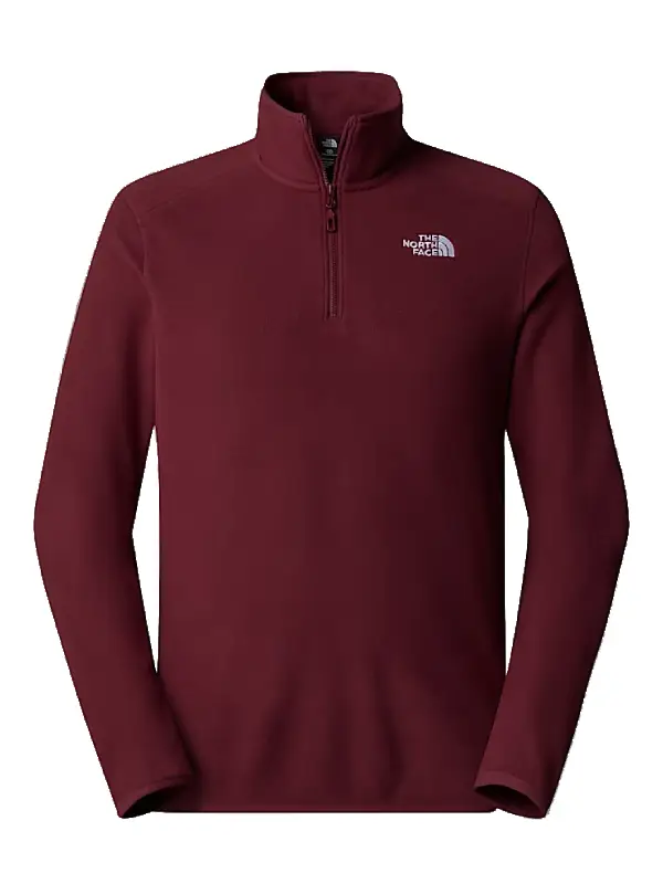 The North Face Glacier 14-Zip Fleece Jacket Maroon