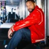 Will Smith Red Varsity Jacket Summertime Ball 2025