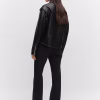 Womens Oversized Leather Effect Jacket - Image 5