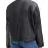 Women's Slouchy Black Leather Jacket