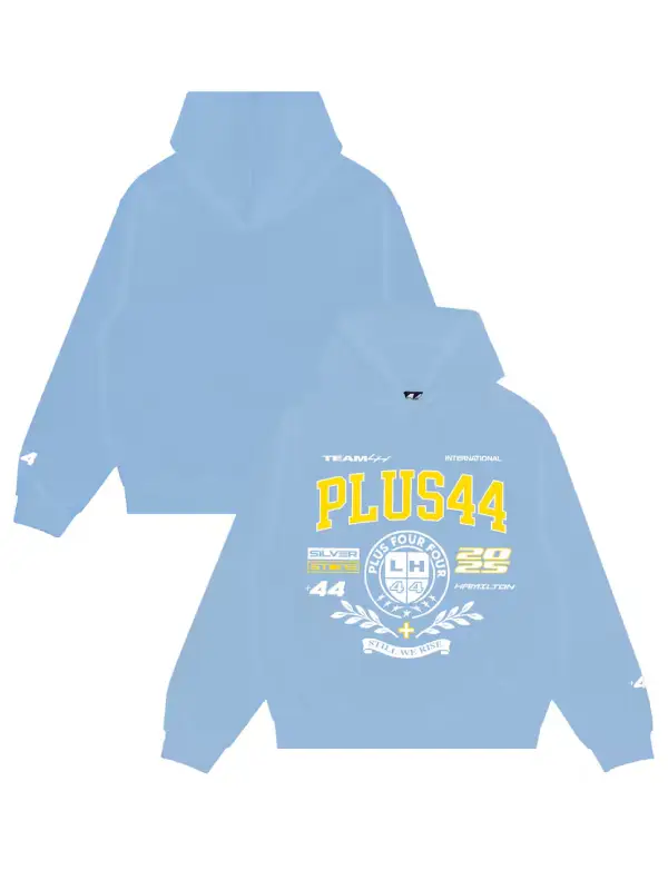 +44 Plus44 Varsity Pullover Hoodie Blue