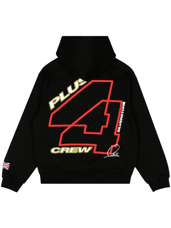 +44 Silverstone Crew 2025 Zip Up Hoodie Black