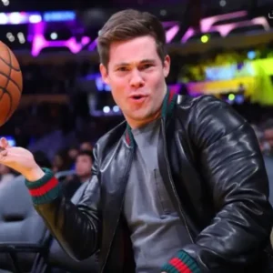 Adam Devine Gucci Leather Jacket Black