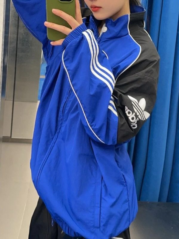 Adidas Adicolor Motorcore Woven Track Jacket Blue