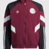 Adidas Ajax Amsterdam Originals Track Jacket Maroon