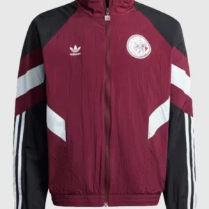Adidas Ajax Amsterdam Originals Track Jacket Maroon