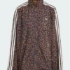 Adidas Leopard Firebird Oversized Brown Track Jacket