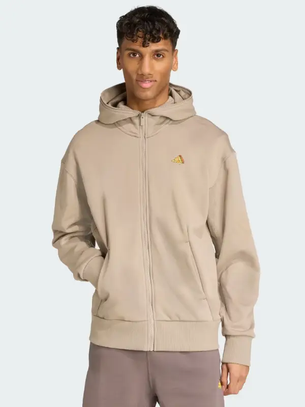 Adidas x Fortnite Beige Zip-Up Hoodie