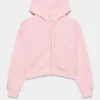 Aritzia Pink Zip-Up Hoodie