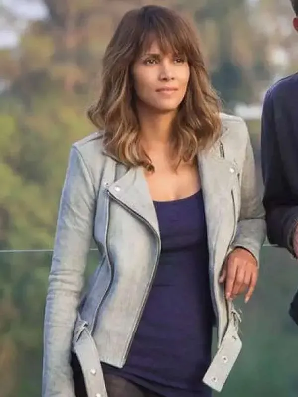 Biker Leather Halle Berry Extant Jacket