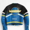 Blue Vanson Leather Motorcycle Jacket
