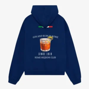 Coramisa Rome Negroni Club Hoodie Blue