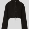 Cord Black Puffer Jacket