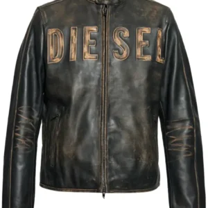 Diesel Leather Jacket Brown