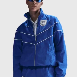 England Lionesses Anthem Jacket Blue