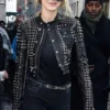 Gigi Hadid Black Studded Leather Jacket