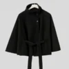 Gina Tricot Belt Cape Jacket Black