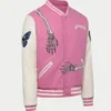 Godspeed Pink & White Varsity Jacket