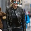 Hadid Black Gigi Studded Leather Jacket