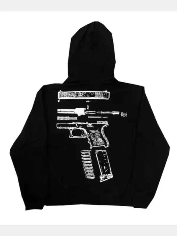 In Glock We Trust Black Zi-Up Hoodie