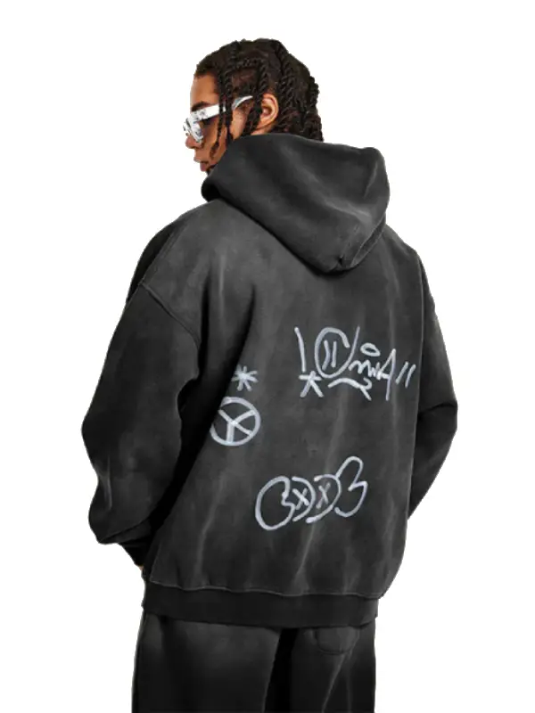 THH Graffiti Zip Jacket - Blue