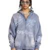 Inflation Graffiti Washed Hoodie Blue