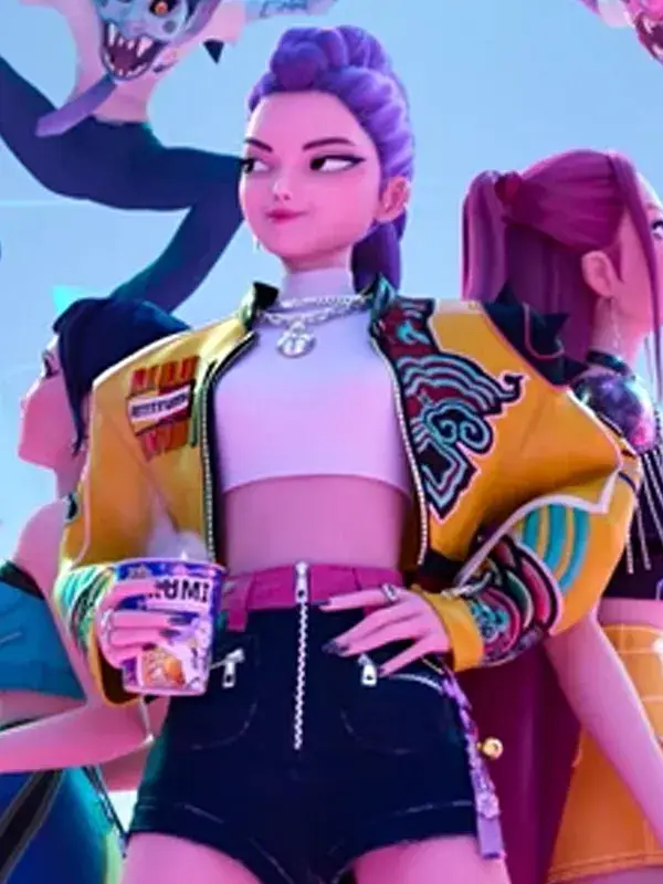 Rumi Jacket KPop Demon Hunters Rumi Yellow Leather Jacket